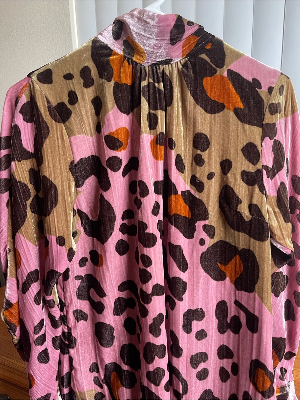 Anthropologie Eleanor Velvet Tunic Dress Animal Print Size 6 - Picture 6 of 15